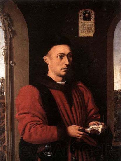 CHRISTUS, Petrus Portait of a Young Man Spain oil painting art